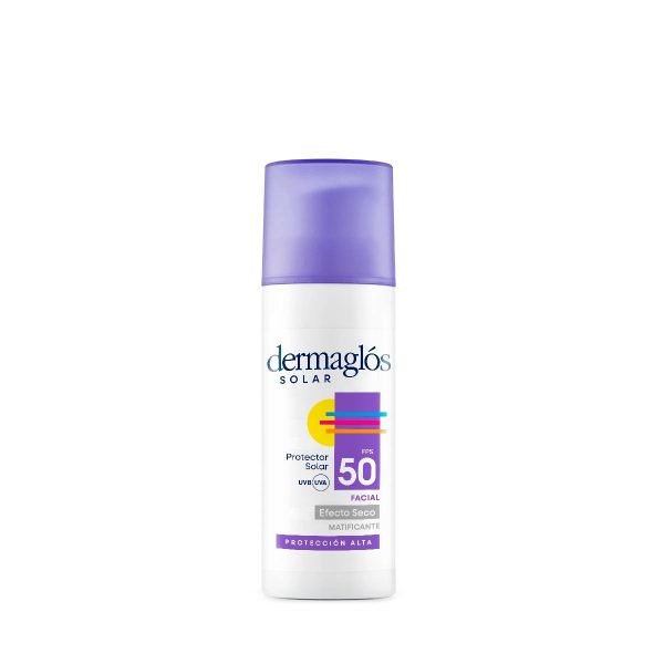 Dermaglós Protector Solar Facial FPS 50 Efecto Seco 50g