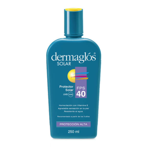Dermaglós Protector Solar Emulsión FPS 40 x250ml