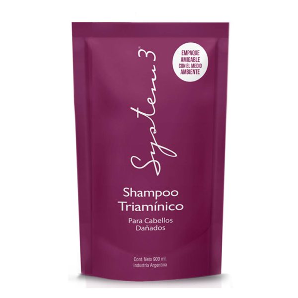 System 3 Shampoo Triamínico Doypack x900ml