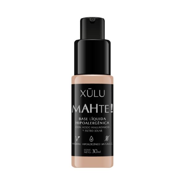 Xulu base Mahte! Líquida Hipoalergénica con Ácido Hialurónico Y Filtro Solar N°1