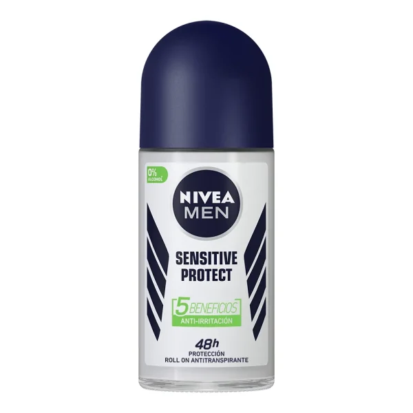 Nivea Men Desodorante Antitranspirante Roll On Sensitive Protect x50ml