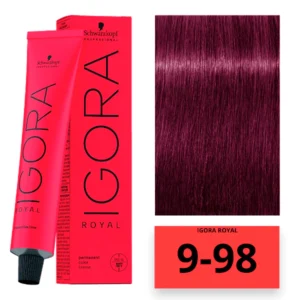 Igora Royal 9-98 Rojos Rubio Muy Claro Violeta Rojo 60 ml