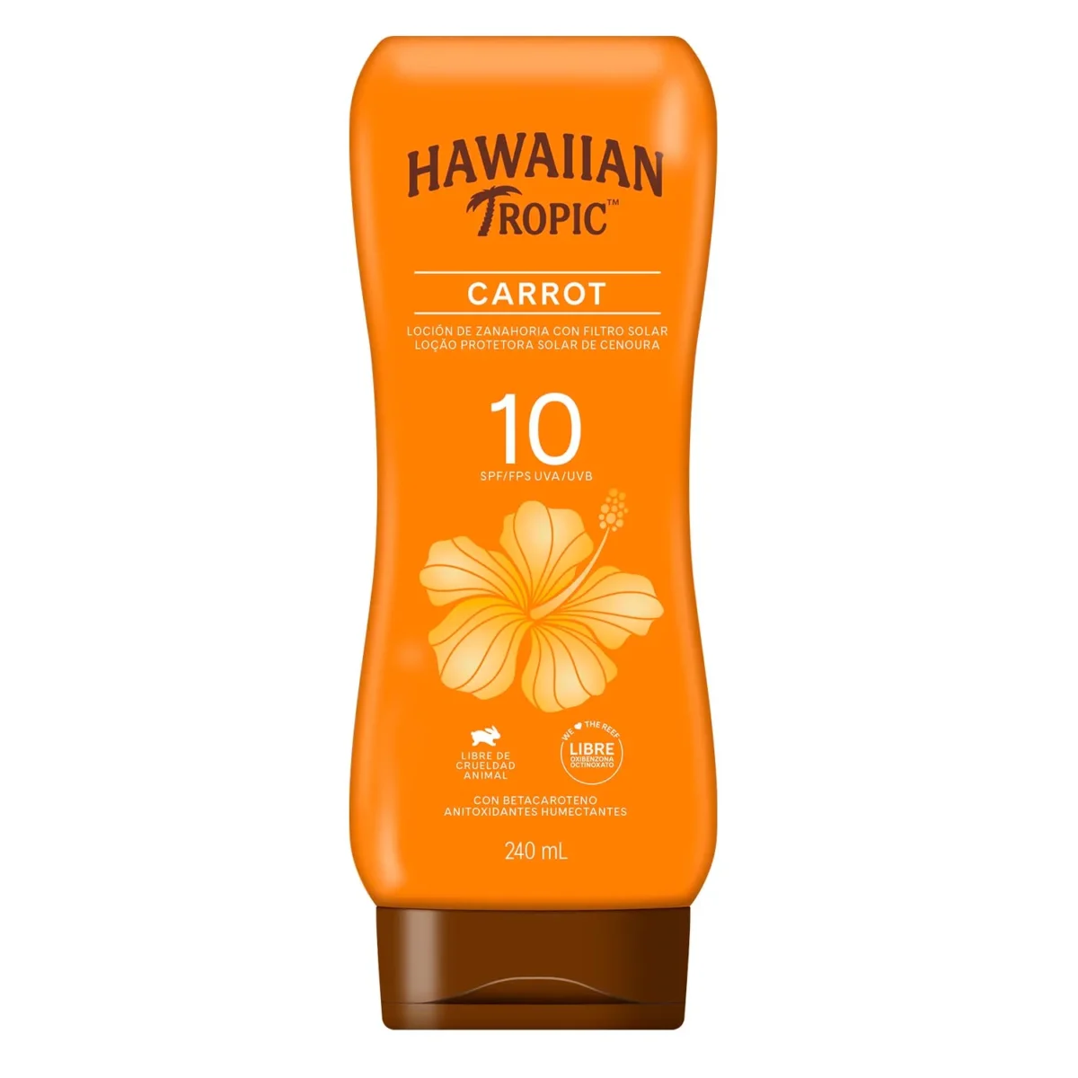 Hawaiian Tropic Loción Protectora Carrot FPS 10 x 240 ml