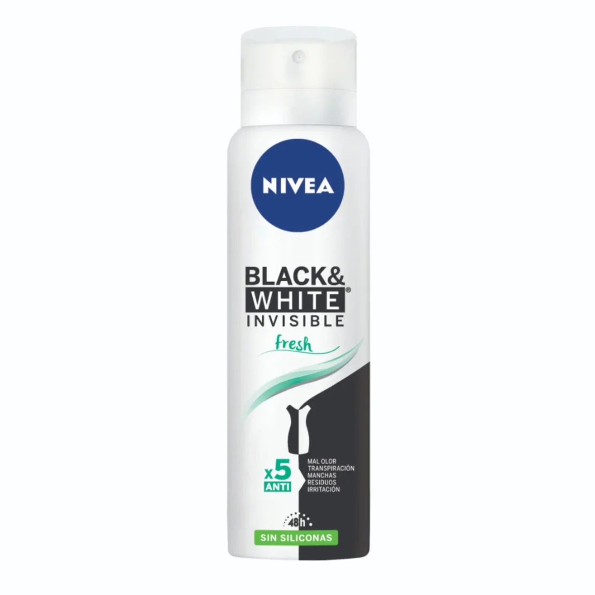 Nivea Black and White Desodorante Antitranspirante Invisible 150ml
