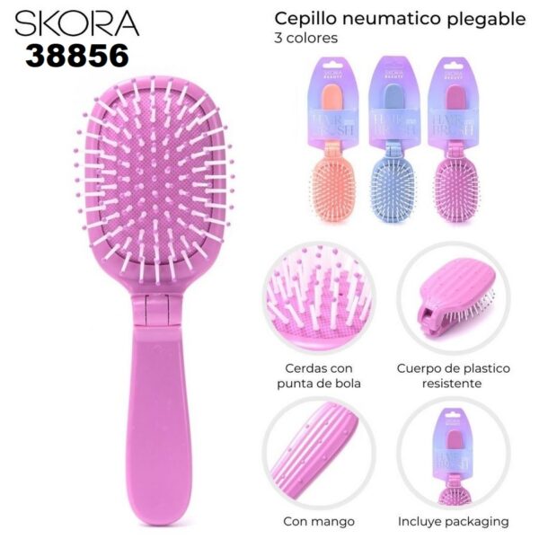 Skora Cepillo para el Pelo Retráctil Rosa